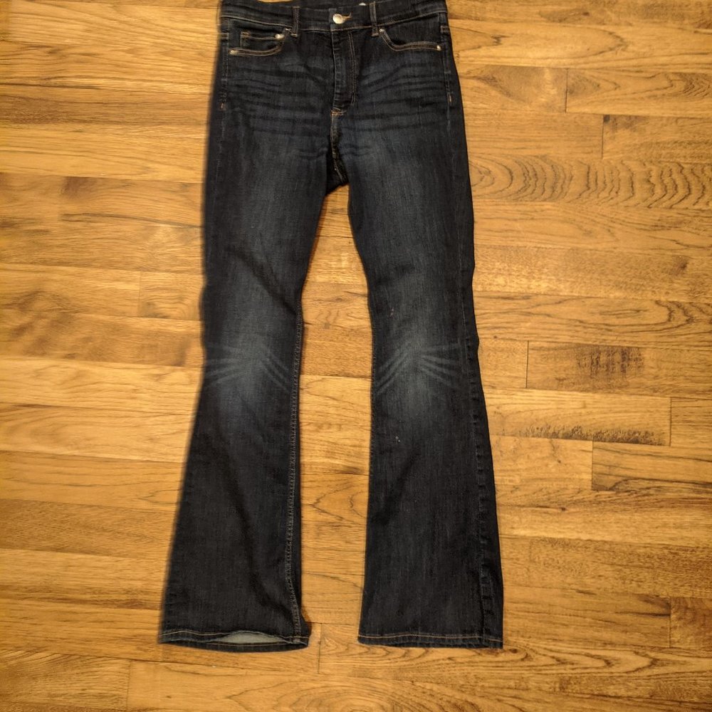 &Denim Flare High Rise Jeans